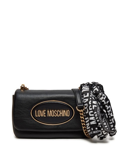 LOVE MOSCHINO FOULARD Bolso bandolera micro negro - Bolsos Mujer