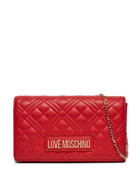 LOVE MOSCHINO QUILTED Chain Bolso de hombro ROJO - Bolsos Mujer