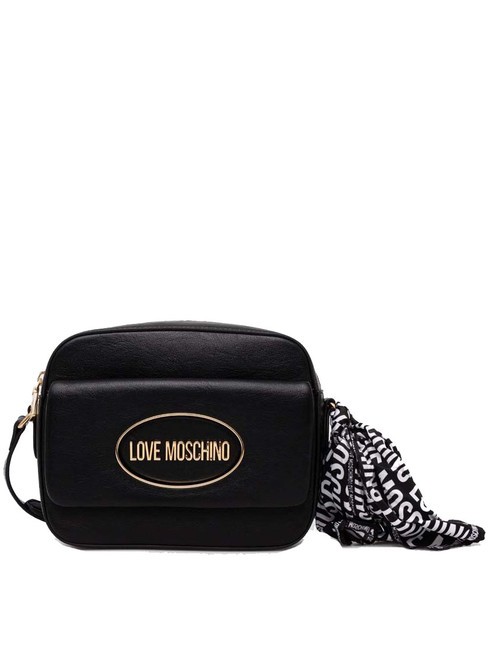 LOVE MOSCHINO FOULARD Mini bolso de hombro negro - Bolsos Mujer