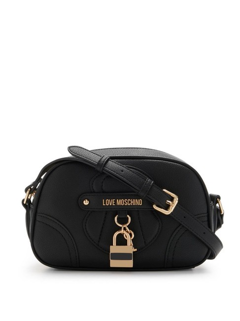 LOVE MOSCHINO PADLOCK Mini bolso de hombro negro - Bolsos Mujer