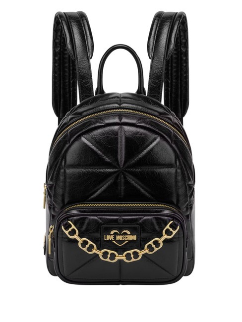 LOVE MOSCHINO GOLD CHAIN Mochila negro - Bolsos Mujer