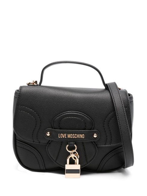 LOVE MOSCHINO PADLOCK Mini bolso de mano, con bandolera negro - Bolsos Mujer