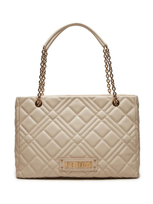 LOVE MOSCHINO QUILTED Bolsa de hombro Marfil - Bolsos Mujer