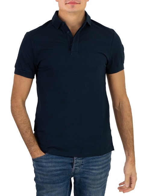 COLMAR FLUX Polo de media manga en piqué de algodón Azul marino - camisa polo