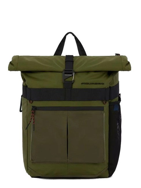 PIQUADRO ARNE Mochila enrollable para portátil de 15,6" VERDE - Mochilas para portátil