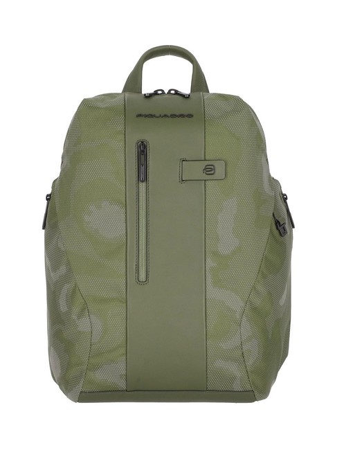 PIQUADRO BRIEF 2 Mochila para portátil 14" camuflaje verde reflejado - Mochilas para portátil