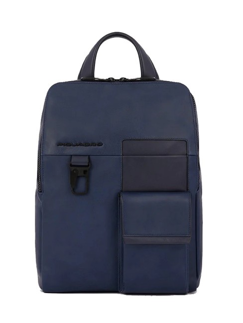 PIQUADRO FINN Mochila de piel para tablet azul - Mochilas para portátil