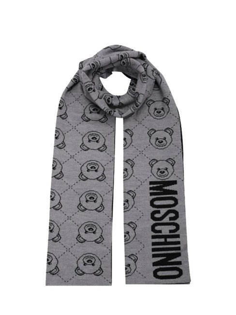 MOSCHINO TEDDY ROMBI Bufanda mezcla de lana negro - Bufandas