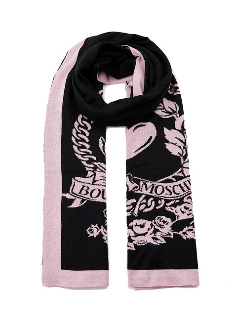 MOSCHINO BOUTIQUE Bufanda con estampado integral rosa - Bufandas