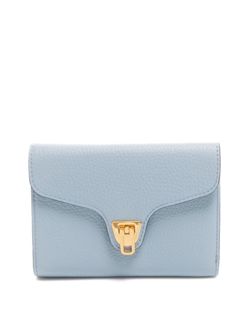 COCCINELLE BEAT SOFT  Cartera pequeña de piel acuarela azul - Carteras Mujer