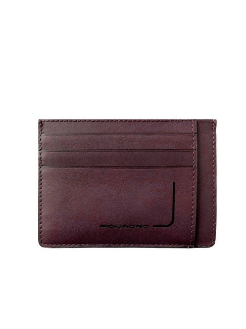 PIQUADRO PQJ Tarjetero plano de piel FUXIA - Carteras Hombre