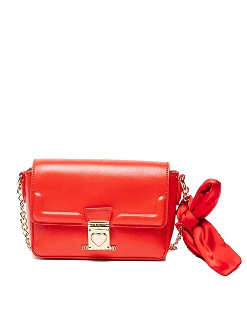 LOVE MOSCHINO FIOCCO Mini bolso de hombro  ROJO - Bolsos Mujer