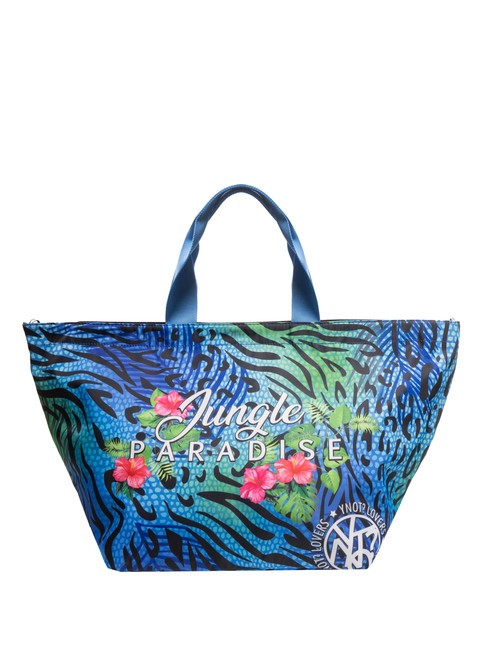 YNOT JUNGLE PARADISE Bolso shopping de playa mediano azul - Bolsos Mujer