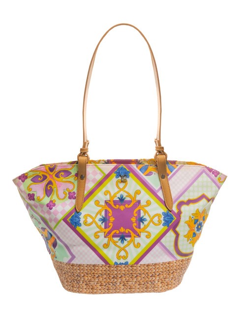 YNOT SICILY Bolsa de compras de playa grande púrpura - Bolsos Mujer