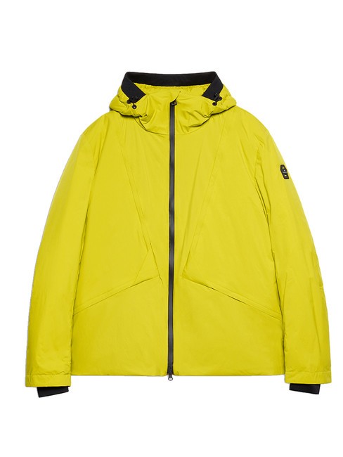 PIQUADRO J53  Chaqueta modular larga con capucha. amarillo - Chaquetas de hombre