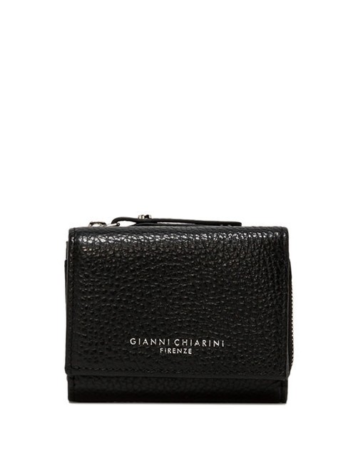 GIANNI CHIARINI WALLETS GRAIN Cartera pequeña de piel granulada negro - Carteras Mujer