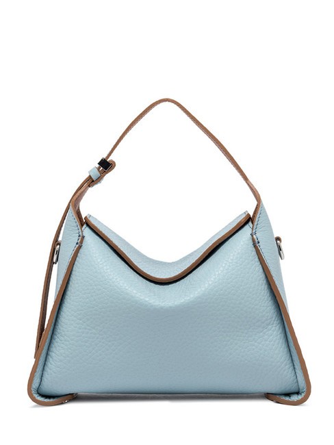 GIANNI CHIARINI PENELOPE Bolso bandolera de piel con bandolera caramelo-cielo - Bolsos Mujer