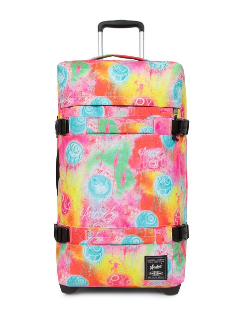 EASTPAK TRANSIT'R L x Andrè Carro grande nubes fluo - Trolley Semirrígidos