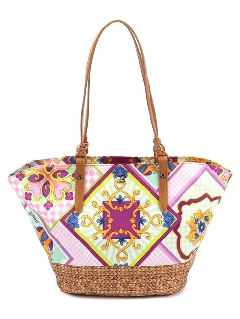 YNOT SICILY Bolso shopping de playa mediano púrpura - Bolsos Mujer