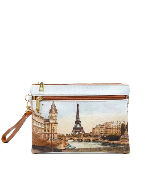 YNOT YESBAG Bolso de mano tipo sobre con poliserina chica eiffel - Bolsos Mujer