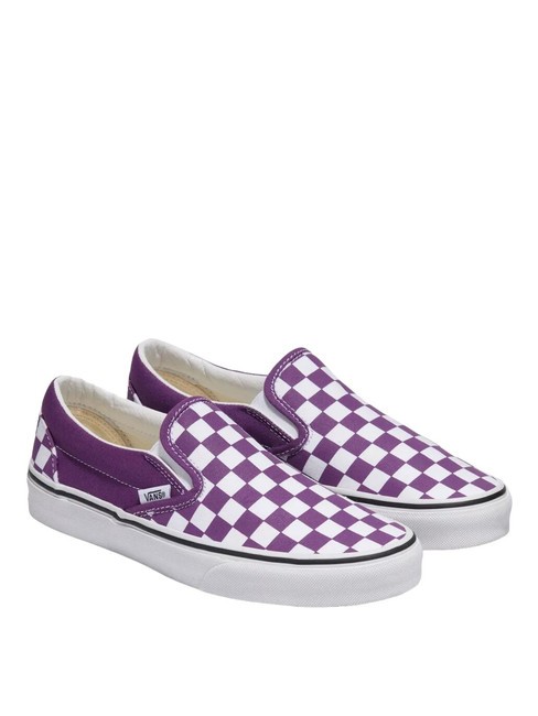 VANS CLASSIC SLIP-ON  Zapatos de lona teoría del color tablero de ajedrez magia púrpura - Zapatos unisex