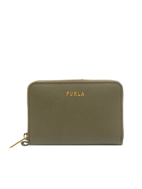 FURLA GARDENIA Cartera pequeña de piel con cremallera sabio - Carteras Mujer