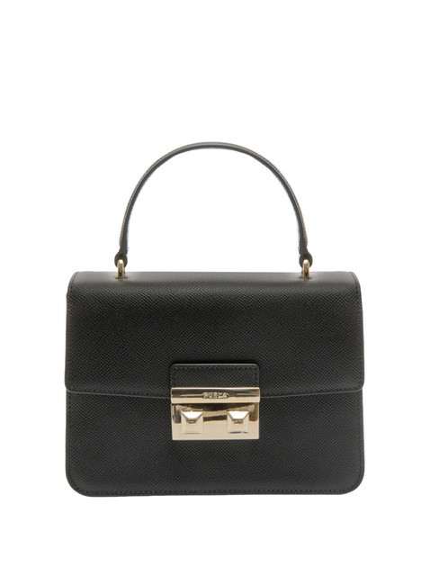 FURLA BELLA Bolso pequeño de piel St Andrómeda negro - Bolsos Mujer