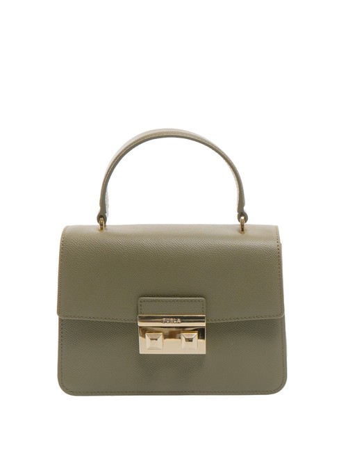 FURLA BELLA Bolso pequeño de piel St Andrómeda sabio - Bolsos Mujer