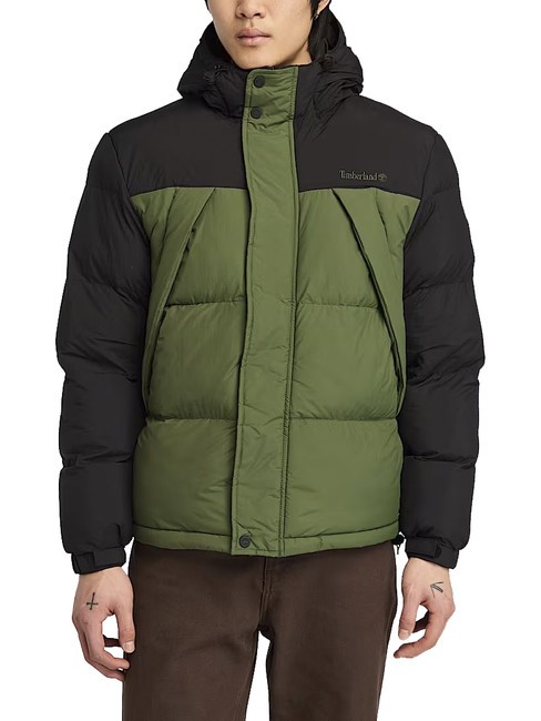 TIMBERLAND PUFFET Plumífero repelente al agua negro/verde bosque negro - Chaquetas de plumas para hombre