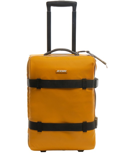 KWAY BLOSSAC  Carro de equipaje de mano impermeable amarillo inca/negro puro - Equipaje de mano