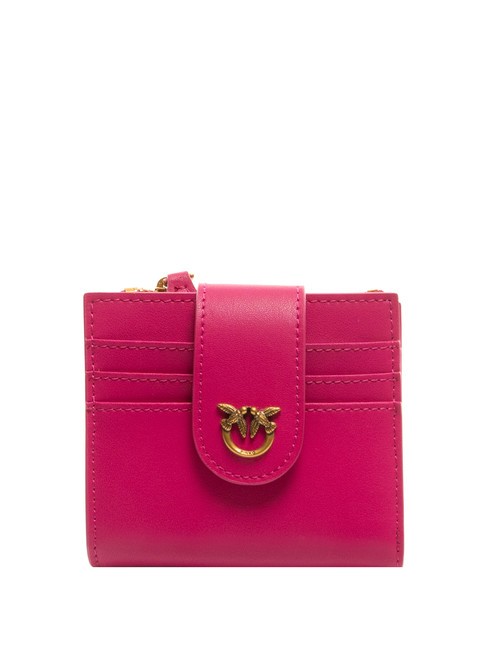 PINKO MULTI PURPOSE Cartera de piel compacta rosa rosa-oro antiguo - Carteras Mujer