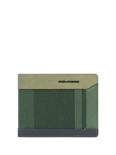 PIQUADRO STEVE billetera de hombre VERDE - Carteras Hombre