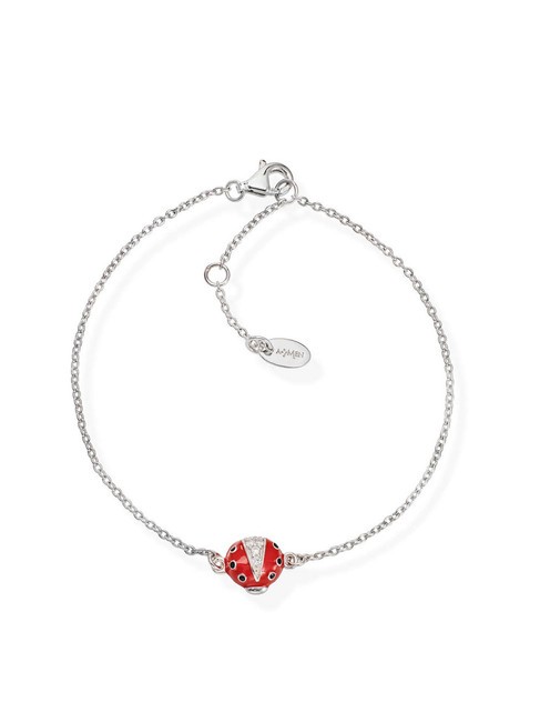 AMEN COCCINELLE Pulsera de plata con mariquita rodio - Pulseras