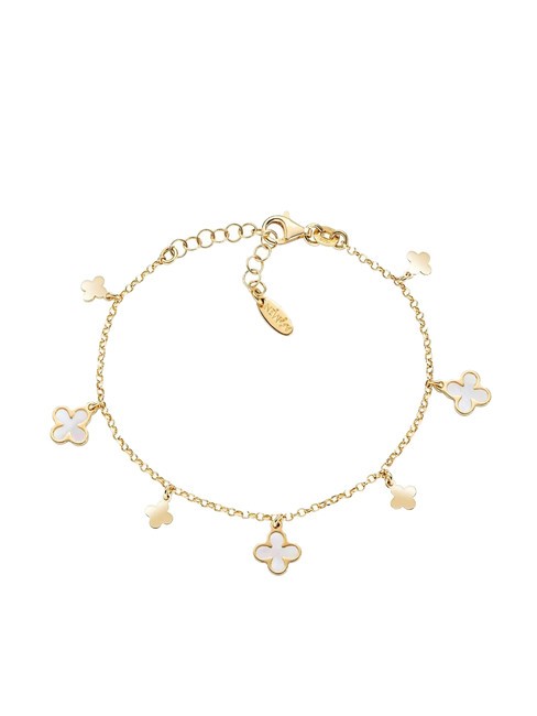 AMEN NATURA Pulsera con dijes de trébol de cuatro hojas oro - Pulseras