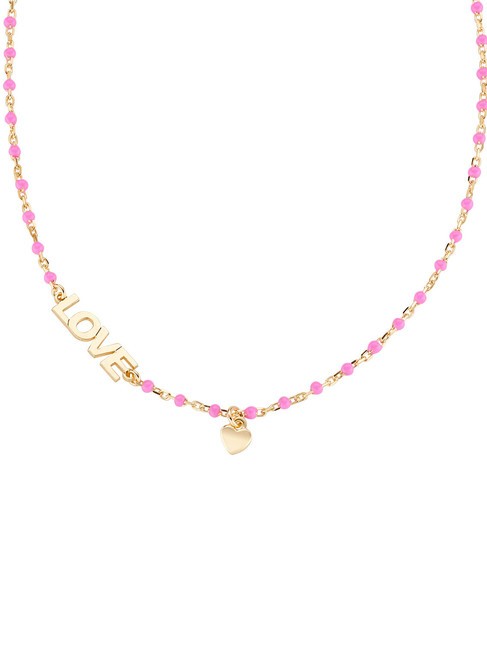 AMEN AMORE Collar de plata con piedras. oro - Collares