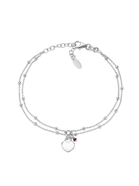 AMEN AMORE Pulsera de plata con dije de corazón rodio - Pulseras