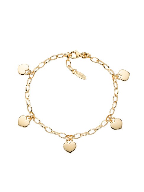 AMEN AMORE Pulsera de plata con corazoncitos. oro - Pulseras