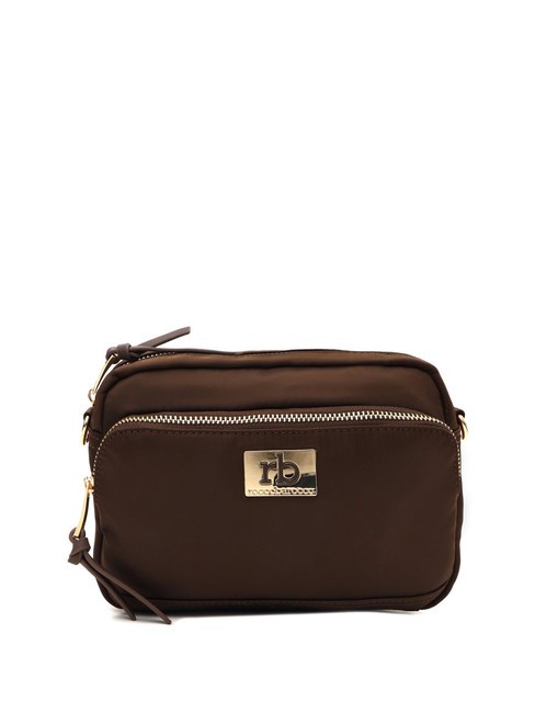 ROCCOBAROCCO GLORIA Bolso bandolera con bolsillo marron oscuro - Bolsos Mujer