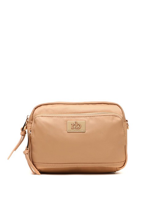 ROCCOBAROCCO GLORIA Bolso bandolera con bolsillo beige - Bolsos Mujer