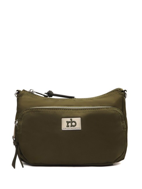 ROCCOBAROCCO GLORIA Bolso bandolera con bolsillo verde militar - Bolsos Mujer