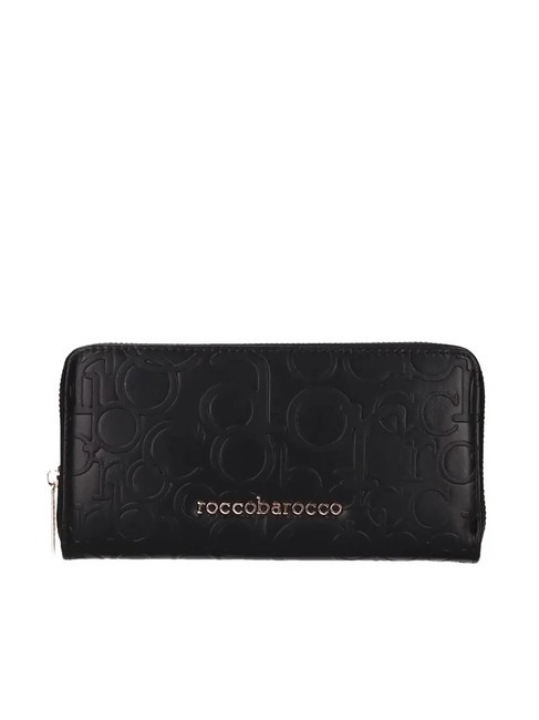 ROCCOBAROCCO BELLA Cartera grande con cremallera alrededor negro - Carteras Mujer