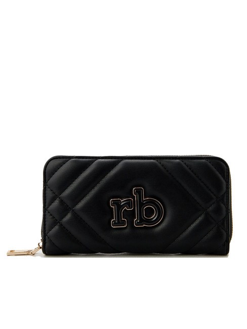 ROCCOBAROCCO DEA Cartera grande con cremallera alrededor negro - Carteras Mujer