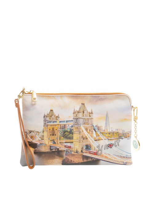 YNOT YESBAG Clutch con puño y bandolera Fragmento de Londres - Bolsos Mujer