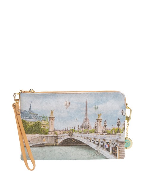 YNOT YESBAG Clutch con puño y bandolera puente de paris - Bolsos Mujer