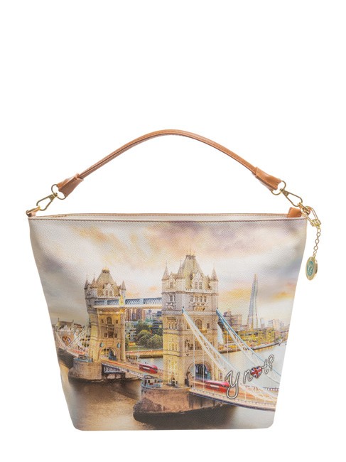 YNOT YESBAG Bolso hobo de hombro Fragmento de Londres - Bolsos Mujer