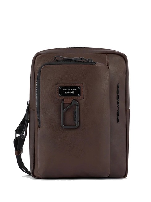 PIQUADRO HARPER Bolso de cuero para iPad 11 MORO - Bandoleras Hombre