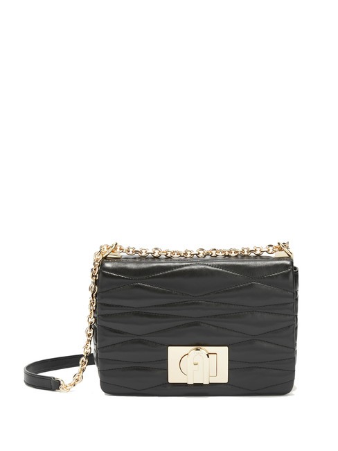 FURLA 1927 Bolso convertible de piel negro - Bolsos Mujer