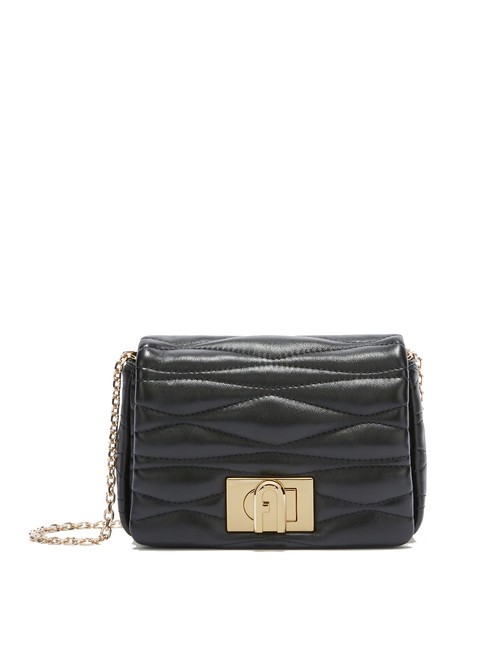 FURLA 1927 Bolso bandolera mini de piel negro - Bolsos Mujer