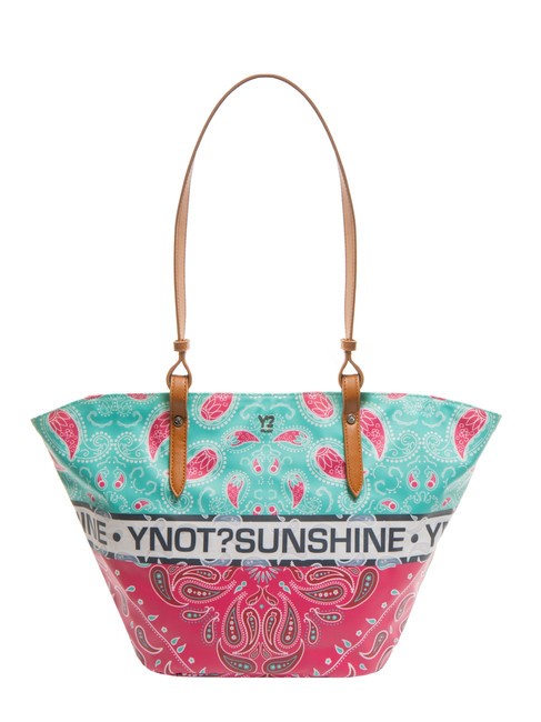 YNOT BANDANAS Bolso shopping de playa mediano rosa - Bolsos Mujer