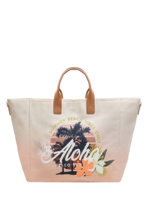 YNOT ALHOA Maxi bolso de playa con bandolera natural - Bolsos Mujer